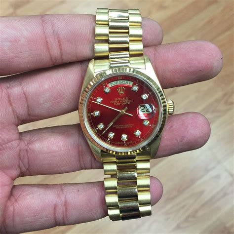 rolex plain jane red|rolex day date gold 36mm.